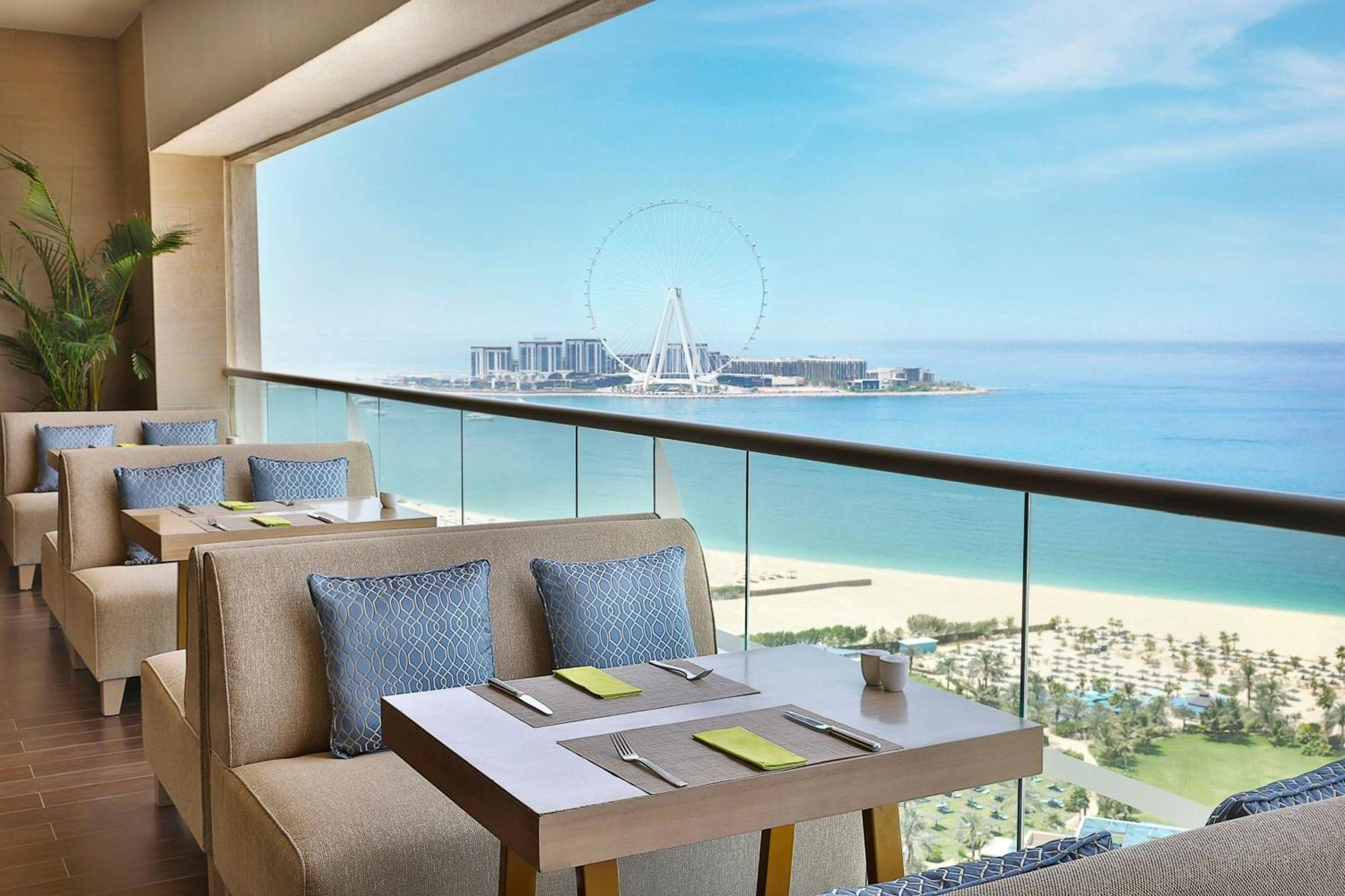 แฮบทัวร์ แกรนด์ รีสอร์ต ออโตกราฟ คอลเลคชั่น Hotel ดูไบ ภายนอก รูปภาพ View of the Palm Jumeirah from the Westin