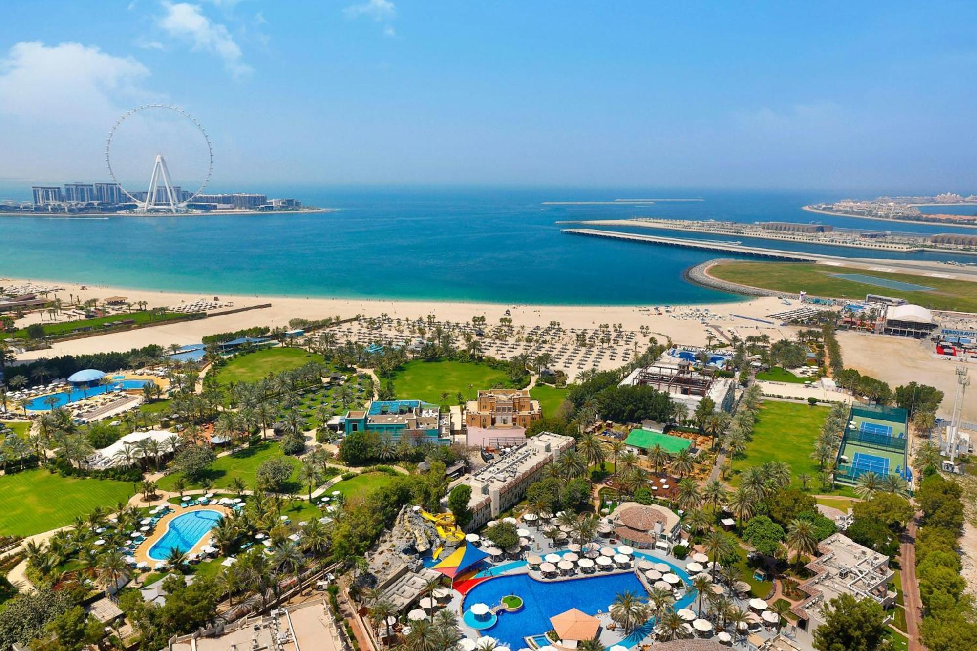 แฮบทัวร์ แกรนด์ รีสอร์ต ออโตกราฟ คอลเลคชั่น Hotel ดูไบ ภายนอก รูปภาพ Aerial view of Jumeirah Beach Hotel